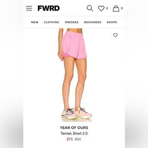 Year of Ours Terrain Running Shorts Sz S